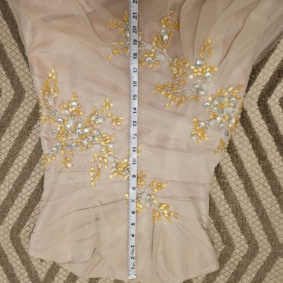 The Anjolique Wedding dress Champagne in 8 NWT - Picture 10 of 10